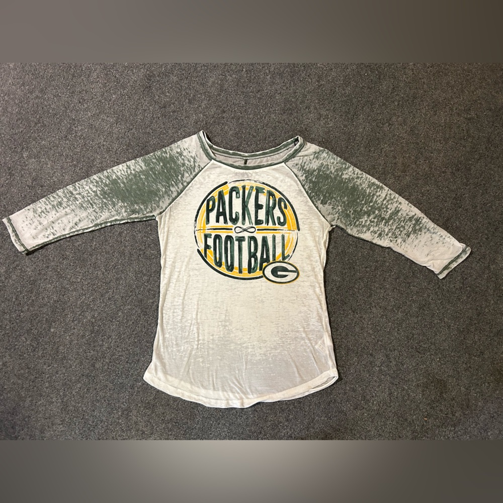 NFL GReen Bay Packers women’s 3/4 sleeve Tee  Medium